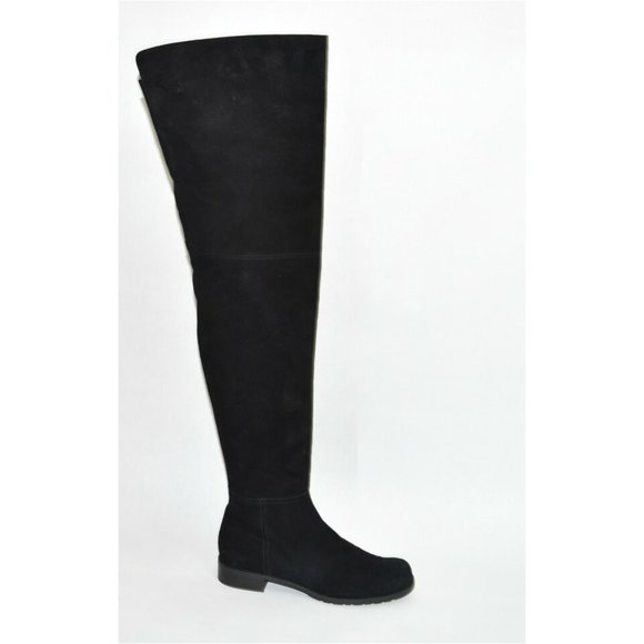 Stuart Weitzman 'Hilo' Thigh High Boot Black Suede Size 7 OTK MSRP $650 T43 - Picture 3 of 10